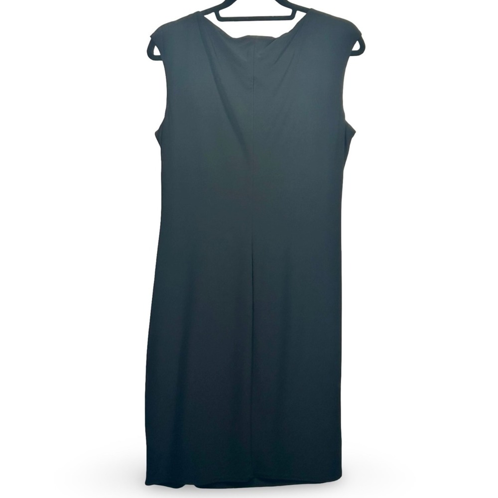 American‎ Living Faux Wrap Ruched Side Sleeveless Sheath Dress Size 14 Career - Picture 2 of 4